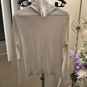 Charter Club Cream Long Sleeve Men's Tee